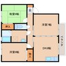 近鉄難波線・奈良線/近鉄奈良駅 バス:10分:停歩7分 2階 築25年 3DKの間取り