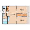 大和路線・関西本線/奈良駅 バス:15分:停歩2分 2階 築26年 2LDKの間取り