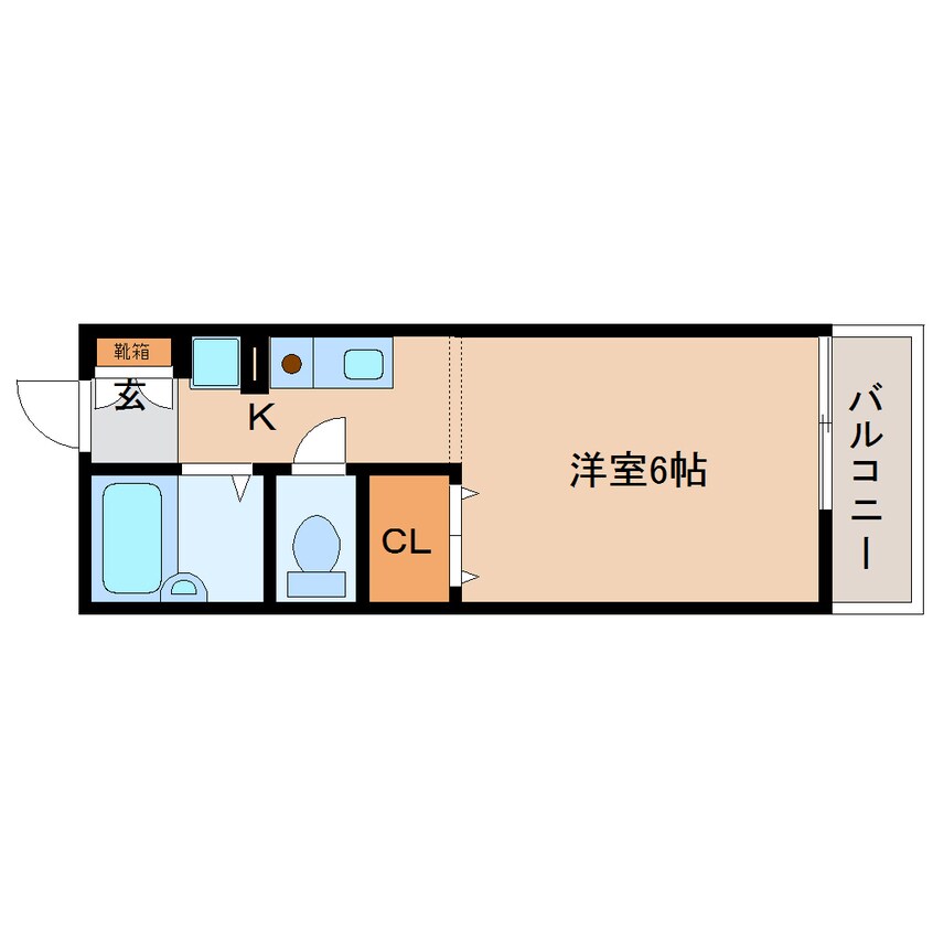 間取図 大和路線・関西本線/奈良駅 徒歩12分 2階 築27年