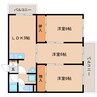 大和路線・関西本線/奈良駅 徒歩4分 4階 築41年 3LDKの間取り