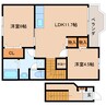 大和路線・関西本線/奈良駅 バス:7分:停歩5分 2階 築22年 2LDKの間取り