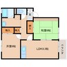 近鉄難波線・奈良線/新大宮駅 徒歩8分 2階 築24年 2LDKの間取り