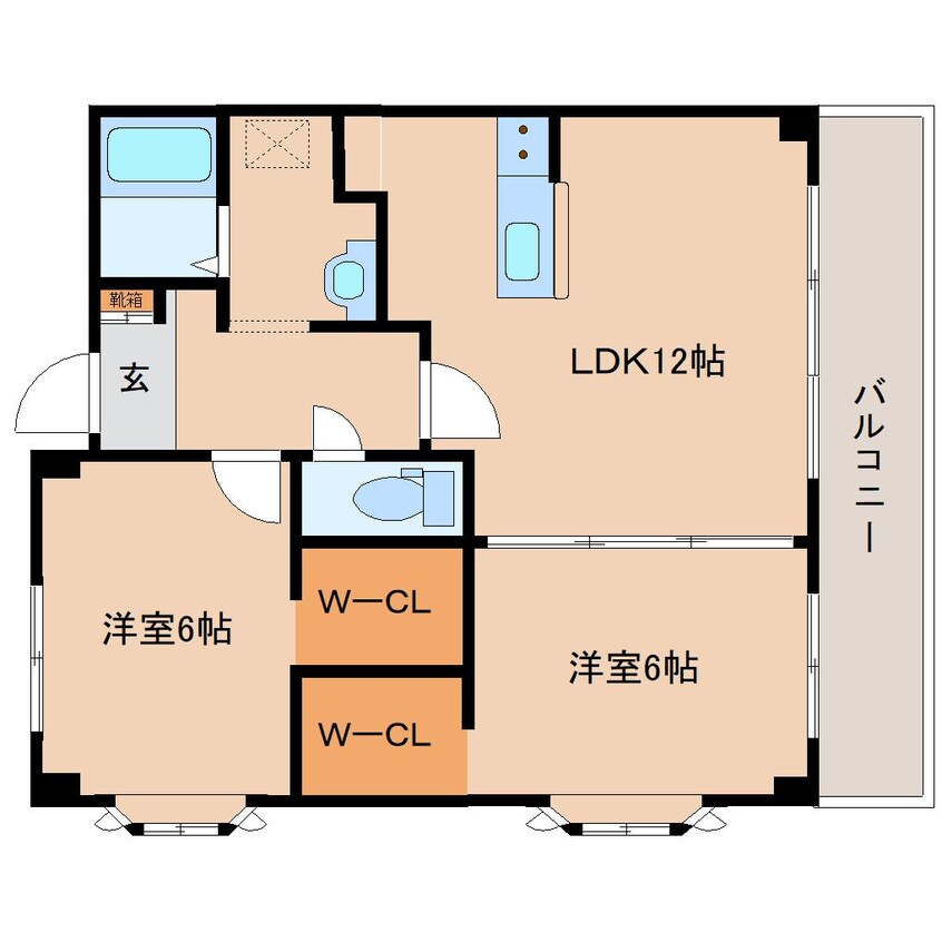 間取図 大和路線・関西本線/奈良駅 徒歩10分 1階 築28年
