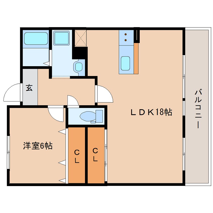 間取図 大和路線・関西本線/奈良駅 徒歩10分 2階 築27年