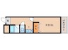 大和路線・関西本線/奈良駅 徒歩5分 5階 築36年 1Kの間取り