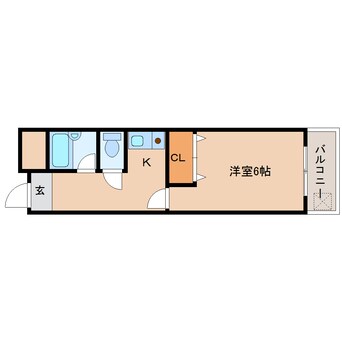 間取図 大和路線・関西本線/奈良駅 徒歩5分 4階 築35年