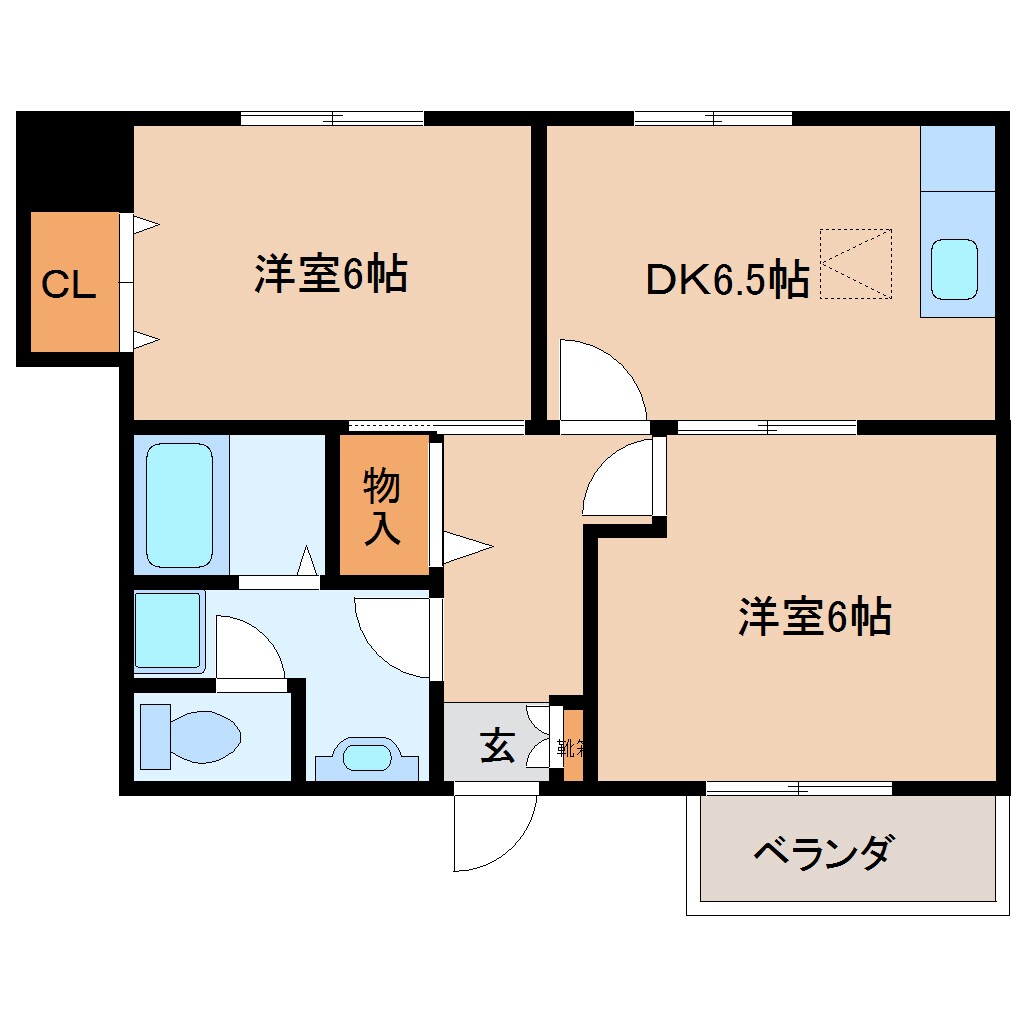 間取り図 大和路線・関西本線/奈良駅 バス5分大安寺下車:停歩9分 1階 築27年