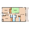 近鉄難波線・奈良線/新大宮駅 徒歩16分 2階 築22年 3LDKの間取り