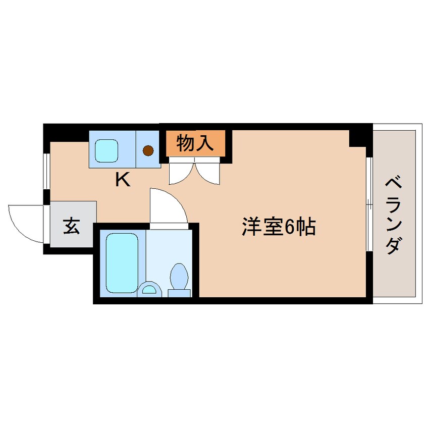 間取図 近鉄難波線・奈良線/近鉄奈良駅 徒歩5分 3階 築40年