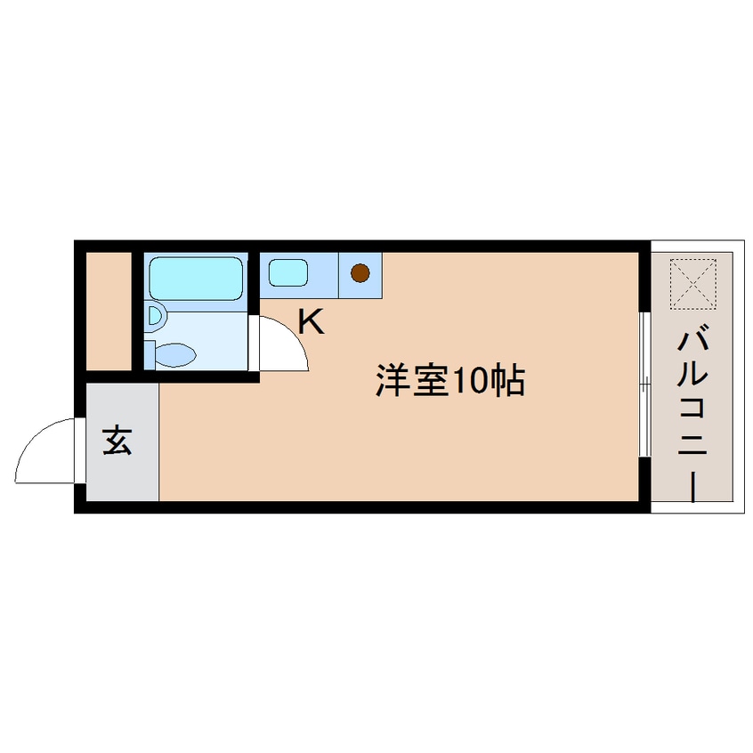 間取図 近鉄難波線・奈良線/近鉄奈良駅 バス5分高畑町下車:停歩2分 5階 築39年
