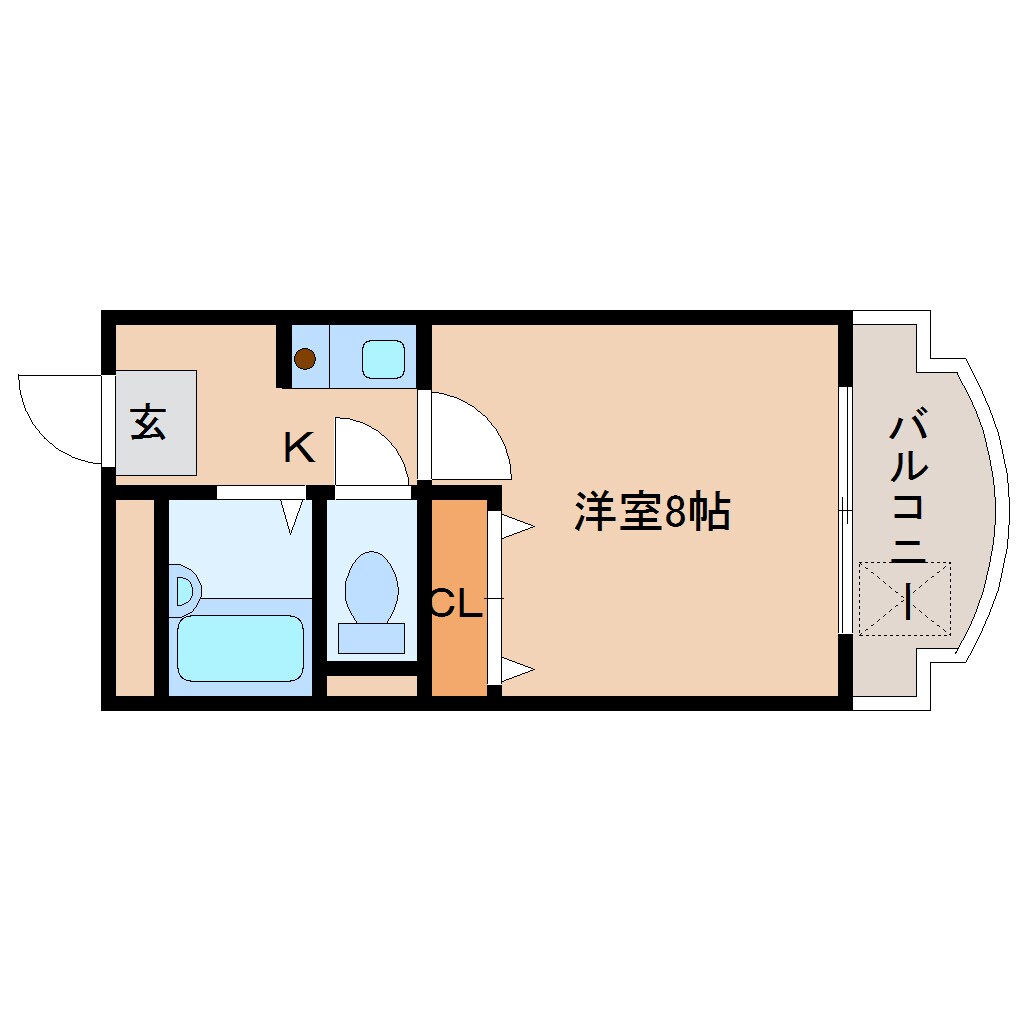 間取り図 近鉄難波線・奈良線/近鉄奈良駅 バス5分高畑町下車:停歩2分 3階 築38年