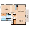 近鉄難波線・奈良線/新大宮駅 徒歩8分 2階 築22年 2LDKの間取り