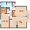 近鉄難波線・奈良線/近鉄奈良駅 バス:10分:停歩5分 1階 築21年 2LDKの間取り