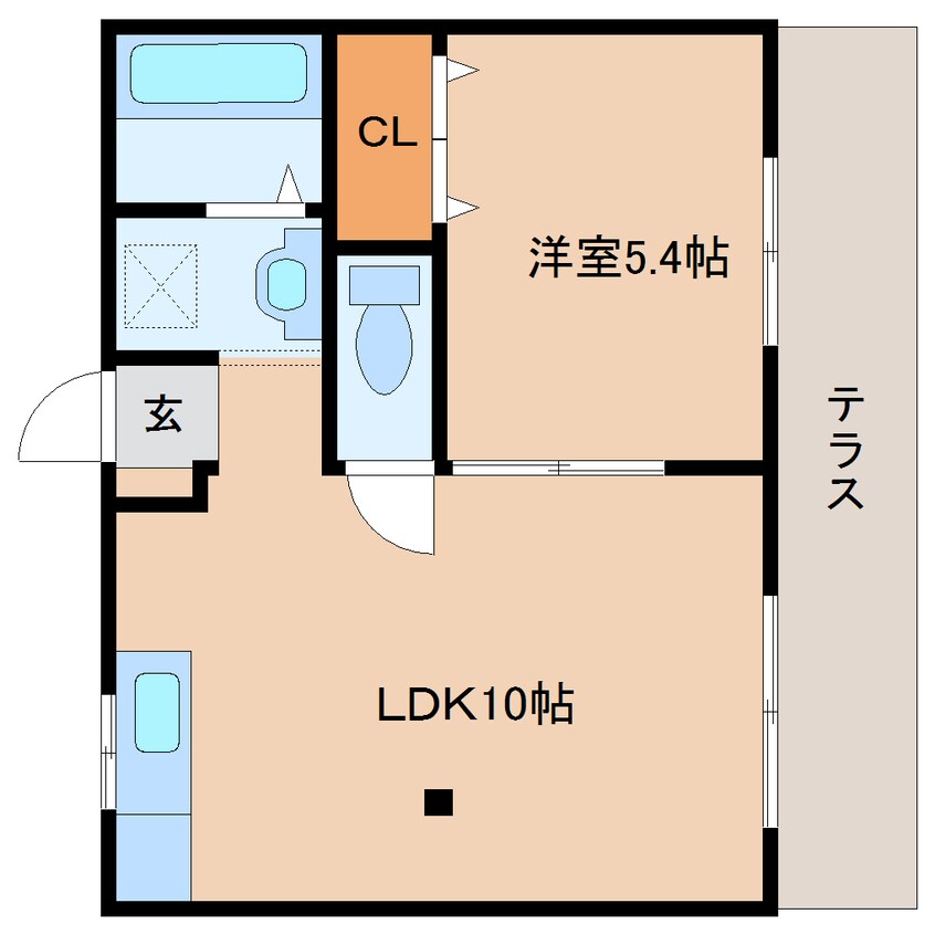 間取図 近鉄難波線・奈良線/近鉄奈良駅 バス10分南方町下車:停歩1分 1階 築33年