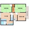 大和路線・関西本線/奈良駅 バス:8分:停歩5分 1階 築33年 3DKの間取り