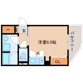 間取図 大和路線・関西本線/奈良駅 徒歩13分 3階 築26年