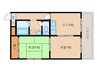 大和路線・関西本線/奈良駅 バス:8分:停歩10分 2階 築36年 2DKの間取り