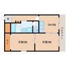 大和路線・関西本線/奈良駅 バス:8分:停歩10分 3階 築36年 2DKの間取り