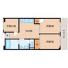 近鉄難波線・奈良線/新大宮駅 徒歩5分 5階 築38年 3DKの間取り