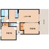 大和路線・関西本線/奈良駅 バス:5分:停歩12分 1階 築20年 2LDKの間取り