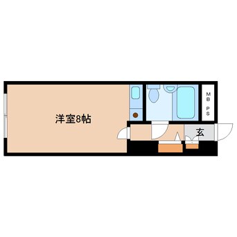 間取図 近鉄難波線・奈良線/近鉄奈良駅 徒歩2分 6階 築38年