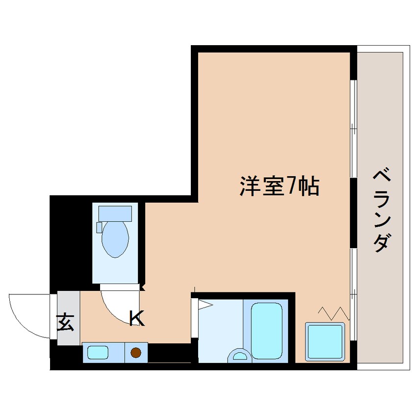 間取図 近鉄難波線・奈良線/近鉄奈良駅 バス10分高畑住宅下車:停歩1分 4階 築37年