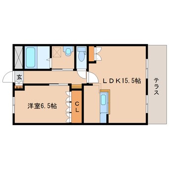 間取図 近鉄難波線・奈良線/近鉄奈良駅 バス15分梅美台5丁目下車:停歩3分 1階 築18年