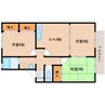 近鉄難波線・奈良線/近鉄奈良駅 バス:15分:停歩10分 2階 築27年 3DKの間取り