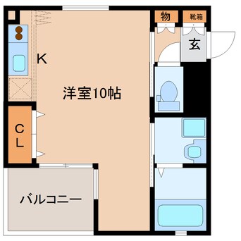 間取図 近鉄難波線・奈良線/近鉄奈良駅 徒歩13分 2階 築18年