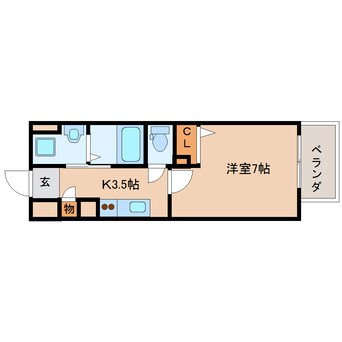 間取図 大和路線・関西本線/奈良駅 徒歩3分 4階 築18年