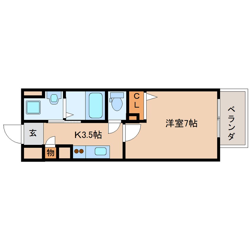 間取図 大和路線・関西本線/奈良駅 徒歩3分 4階 築18年