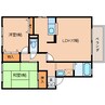 近鉄難波線・奈良線/近鉄奈良駅 バス:15分:停歩3分 2階 築24年 2LDKの間取り