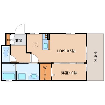 間取図 近鉄難波線・奈良線/近鉄奈良駅 徒歩10分 1階 築17年