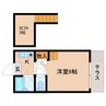 奈良線/奈良駅 徒歩5分 1階 築35年 1Kの間取り