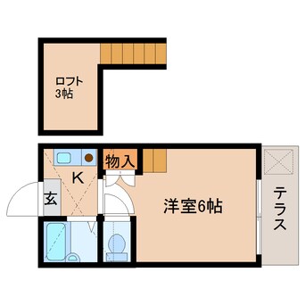 間取図 奈良線/奈良駅 徒歩5分 1階 築35年
