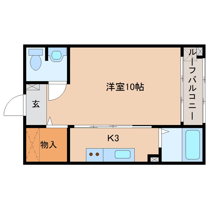 間取図 大和路線・関西本線/奈良駅 徒歩11分 1階 築17年