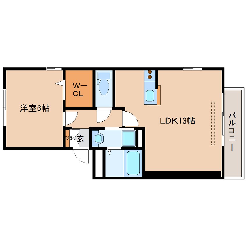 間取図 近鉄難波線・奈良線/近鉄奈良駅 バス10分萩ヶ丘下車:停歩6分 3階 築17年