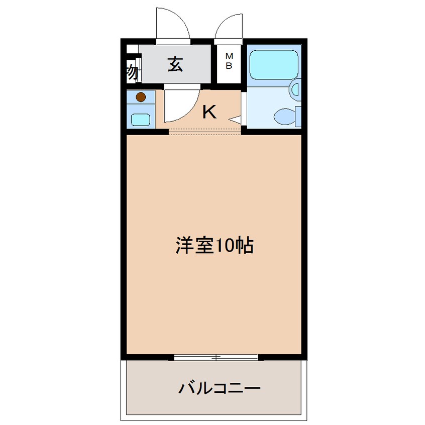 間取図 近鉄難波線・奈良線/新大宮駅 徒歩12分 1階 築37年