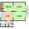 桜井線<万葉まほろば線>/京終駅 徒歩7分 1階 築36年 3DKの間取り