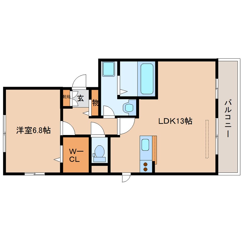 間取図 近鉄難波線・奈良線/近鉄奈良駅 バス14分梅美台7丁目下車:停歩4分 2階 築16年