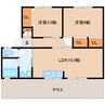 大和路線・関西本線/奈良駅 バス:16分:停歩4分 1階 築36年 2LDKの間取り