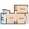 近鉄難波線・奈良線/近鉄奈良駅 バス:17分:停歩8分 1階 築21年 2DKの間取り