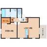奈良線/木津駅 徒歩16分 2階 築17年 1LDKの間取り