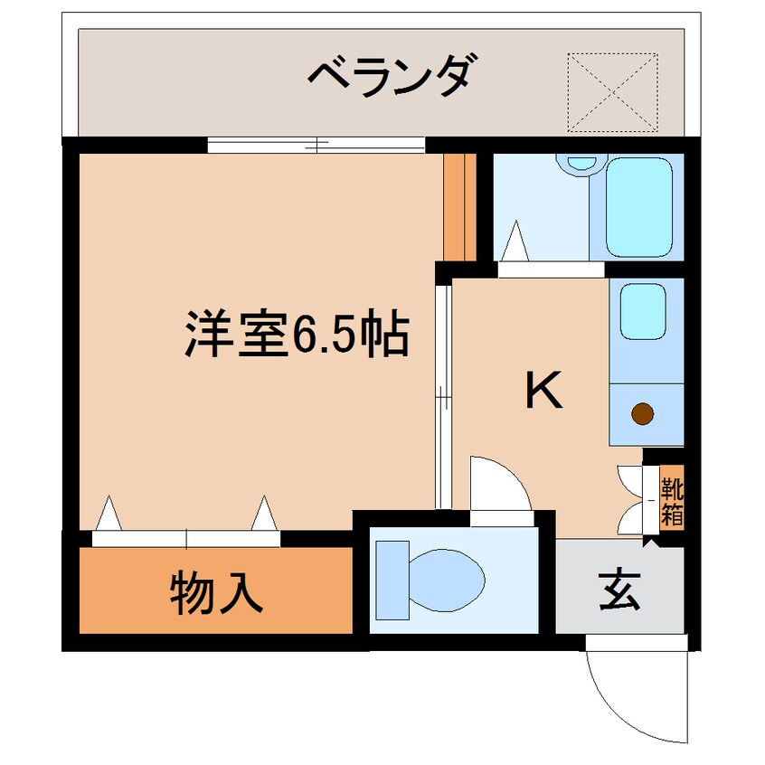 間取図 近鉄難波線・奈良線/近鉄奈良駅 徒歩8分 3階 築31年