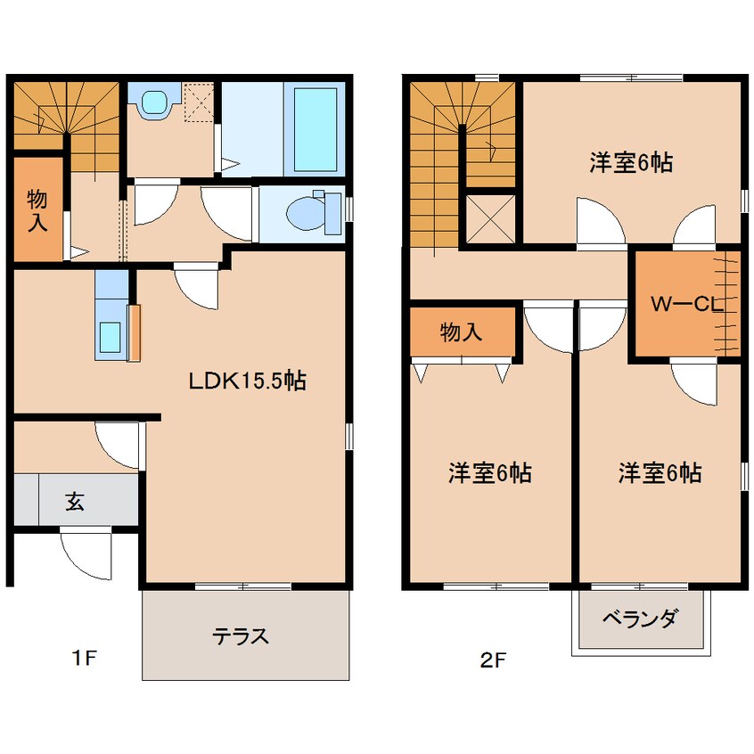 間取図 近鉄難波線・奈良線/近鉄奈良駅 バス15分梅美台西下車:停歩8分 1-2階 築16年