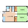 近鉄難波線・奈良線/近鉄奈良駅 徒歩18分 3階 築57年 2LDKの間取り
