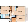 近鉄難波線・奈良線/新大宮駅 徒歩22分 2階 築21年 2LDKの間取り