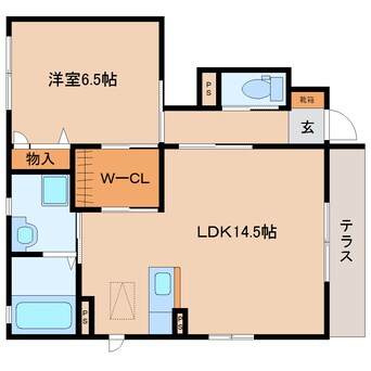 間取図 近鉄難波線・奈良線/近鉄奈良駅 バス15分梅美台２丁目下車:停歩5分 1階 築16年