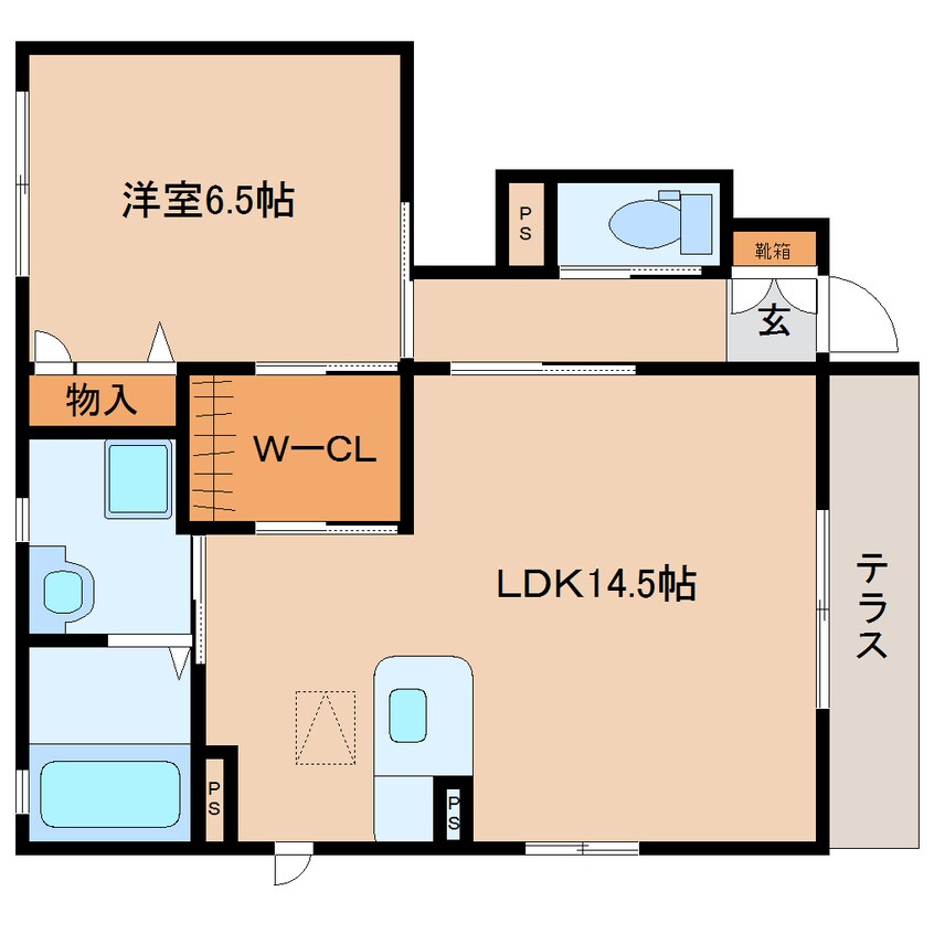 間取図 近鉄難波線・奈良線/近鉄奈良駅 バス13分下梅谷下車:停歩3分 1階 築16年