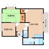 近鉄難波線・奈良線/近鉄奈良駅 徒歩14分 1階 築31年 2LDKの間取り